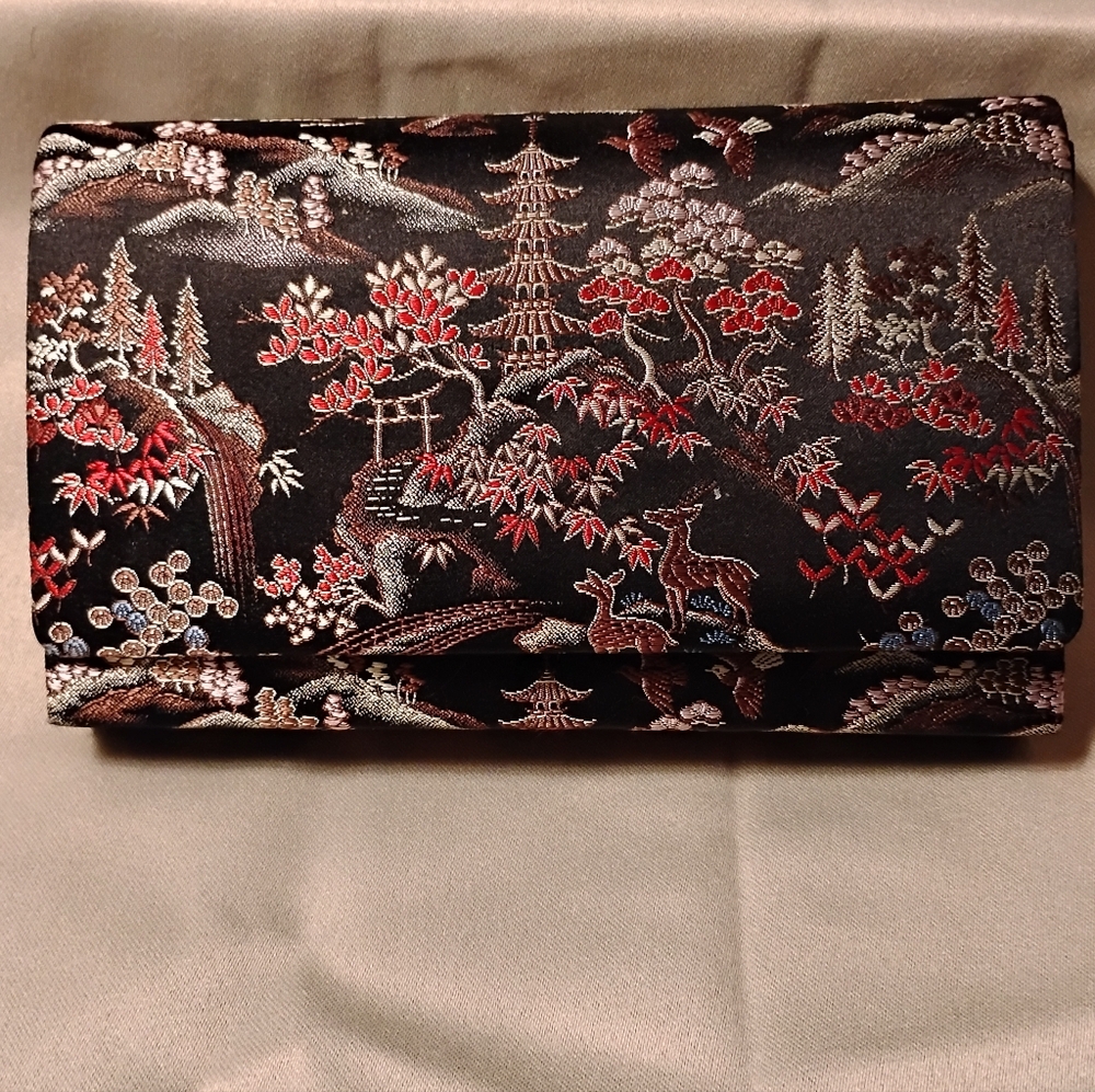 M Yamomoto & Co Silk Clutch  Rare